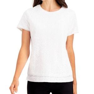 Charter Club sequin blouse, NEW